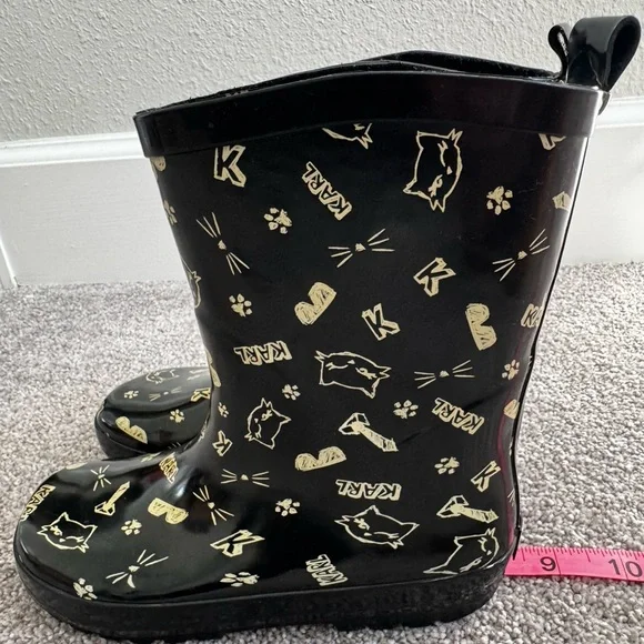 KARL LAGERFELD Kids Rain Boots Size 7 - Picture 6 of 6